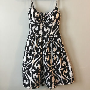 Black and White Print Dress